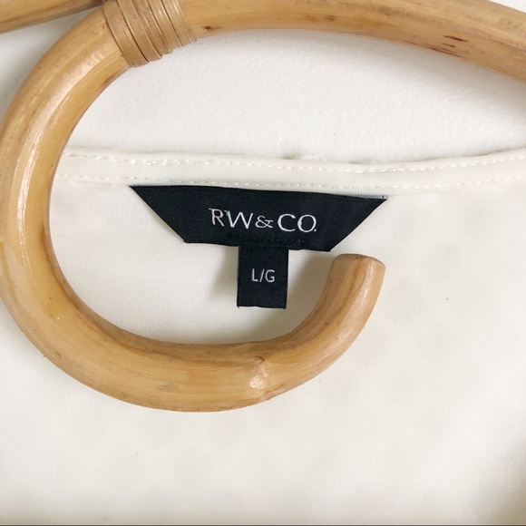 RW&CO White Lace Sleeveless Boxy Tank Top A6 - Picture 4 of 7